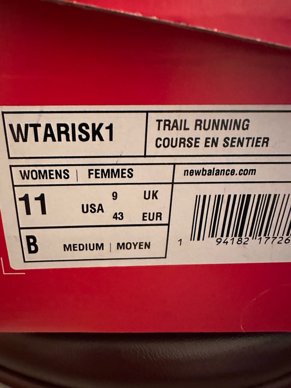 NWT - New Balance - Trail Running 11B - Picture 9 of 9